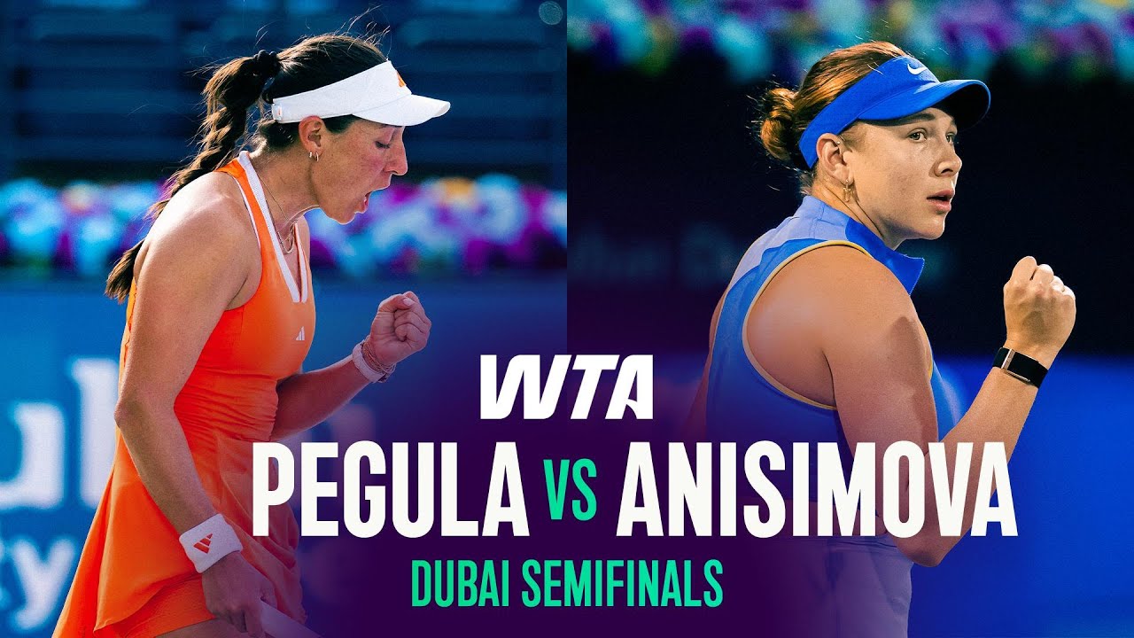 Jessica Pegula vs. Amanda Anisimova | 2026 Dubai Semifinals | WTA Match Highlights