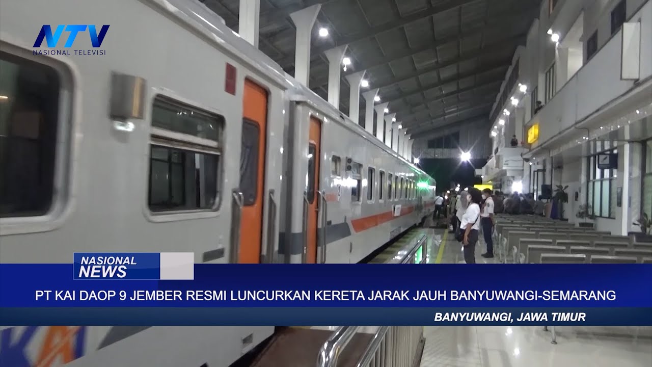 PT. KAI DAOP 9 JEMBER RESMI LUNCURKAN KERETA JARAK JAUH BANYUWANGI SEMARANG
