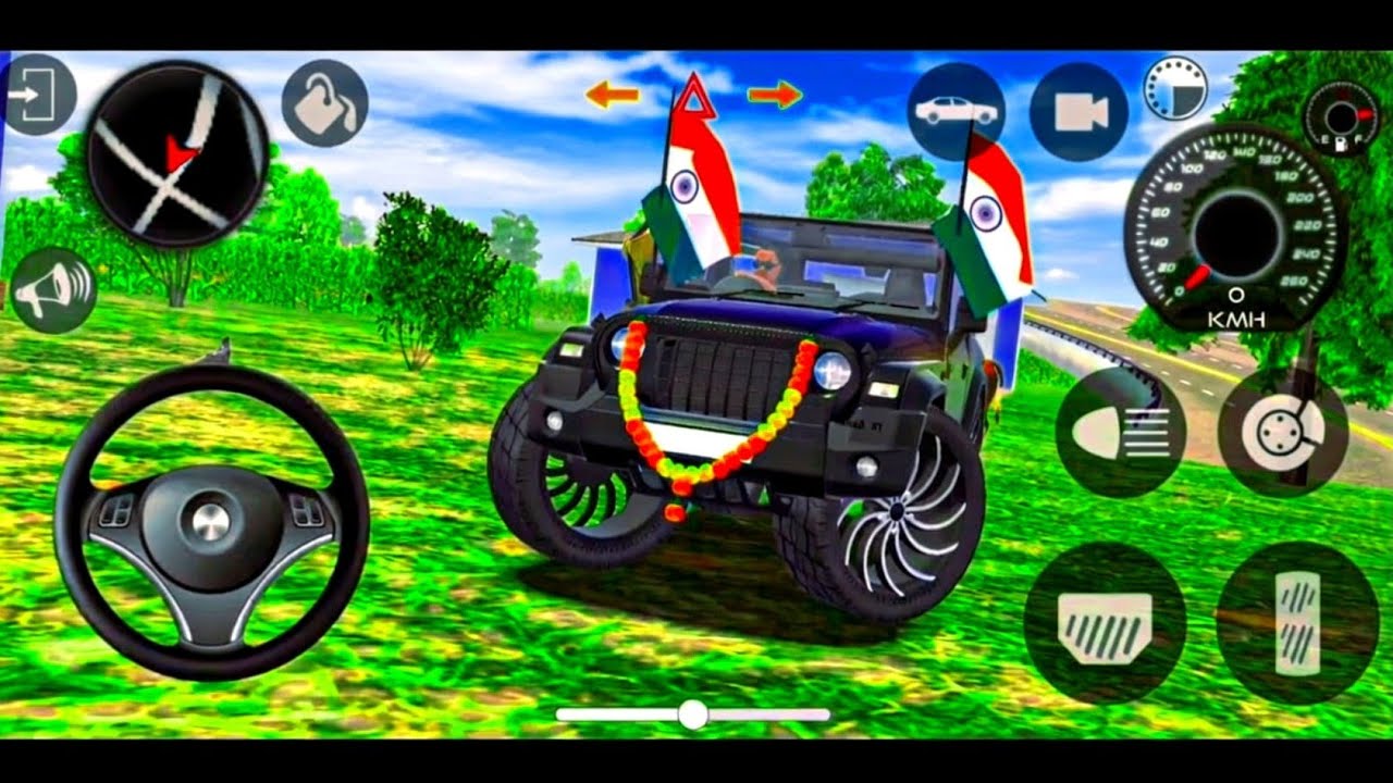 Modified Mahindra Thar😈Games:Indian Black Thar (Gadi Wala Games) Car Game Android Game - 