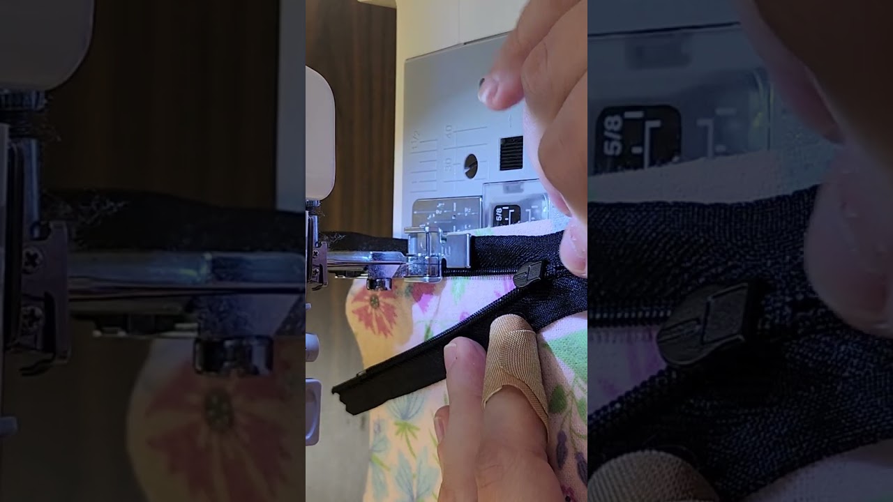 Invisible zipper sample