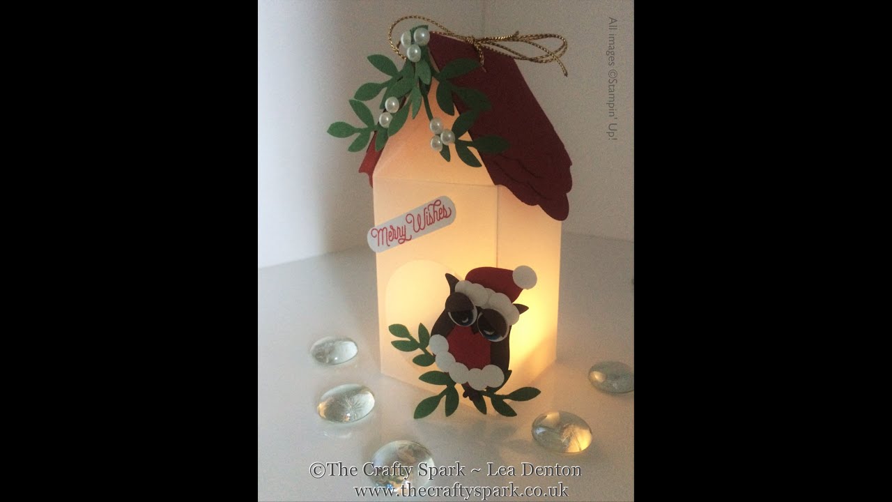 Santa Bird House Luminaire Tutorial - Stampin' Up! UK