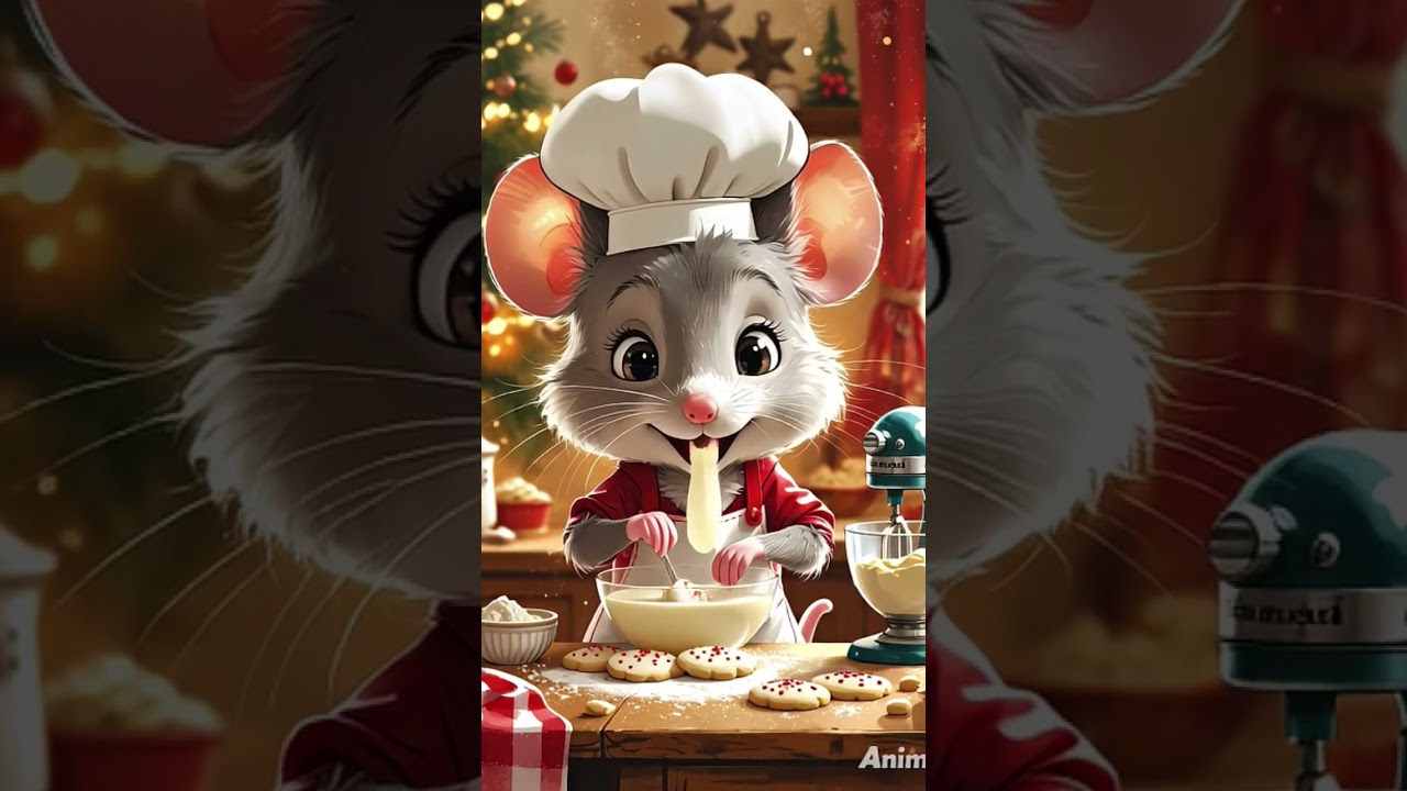 #CuteMouse #CupcakeMaker #BakingMouse #TinyChef #SweetMoments #MouseBaker #AdorableCooking #Whisk