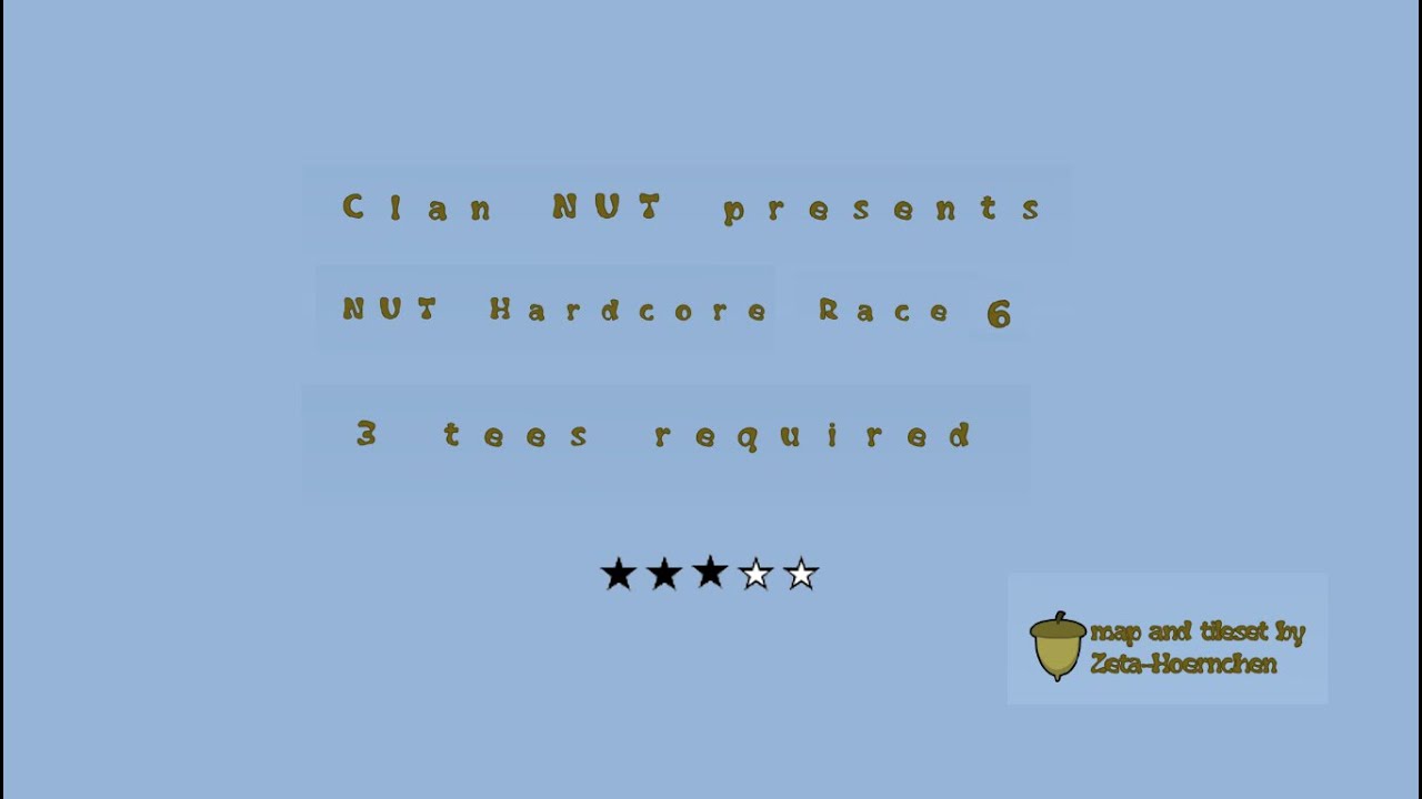 DDNet ( Teeworlds ) – Nut_hardcore_race6 (DDmaX.NuT ★★★✰✰)