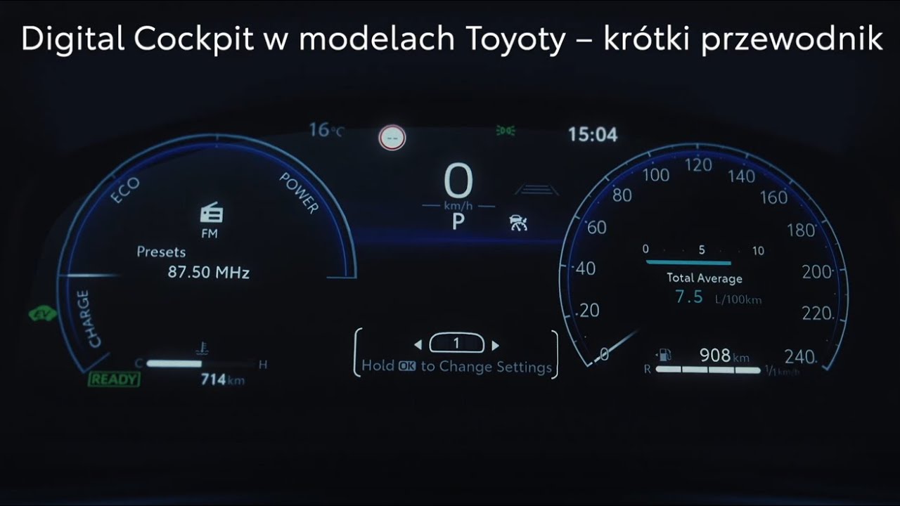 Digital Cockpit -  cyfrowe zegary Toyoty | Toyota Polska