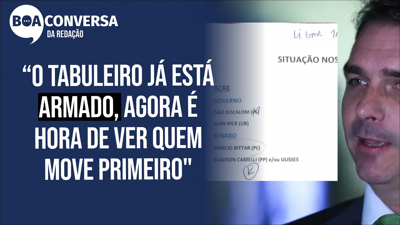 Anotações de Flávio Bolsonaro citam Acre e embaralham cenário político