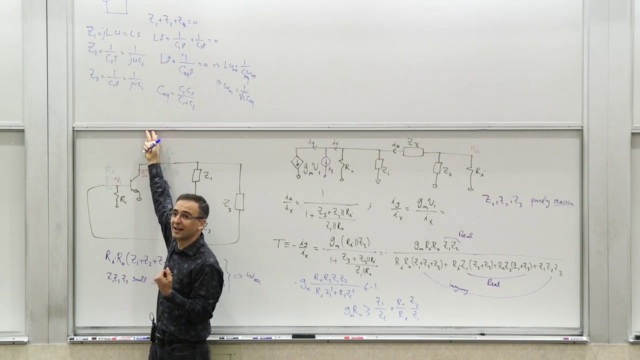 184N. Oscillator general topology, large signal Gm, amplitude and frequency calculation