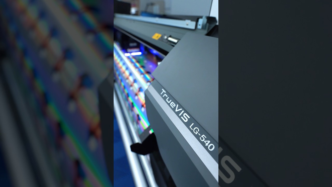 Roland LG UV holographic stickers