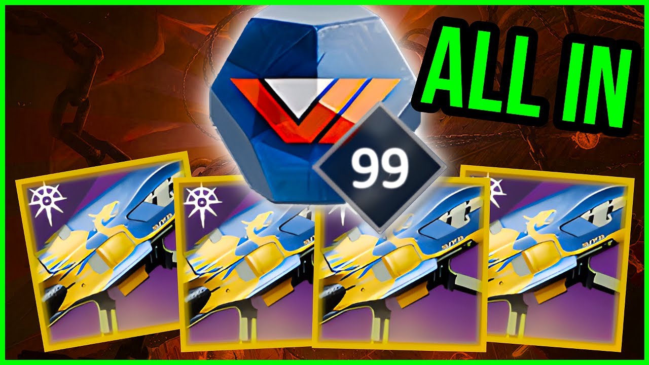 ALL IN  For Cynosure God Roll! 99 Engram Opening Destiny 2