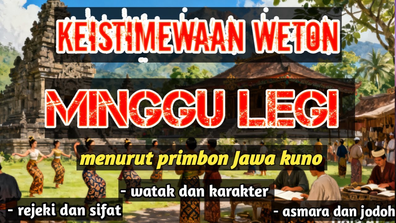 KEISTIMEWAAN WETON MINGGU LEGI MENURUT PRIMBON JAWA ‼️ BY KULONIKIWONG