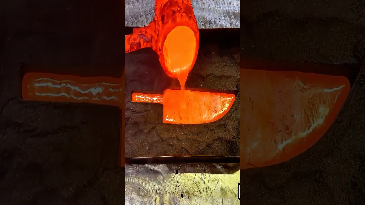 Watch Me Cast a Razor-Sharp Knife from a Brass Chain &ndash; Raw ASMR Metalwork