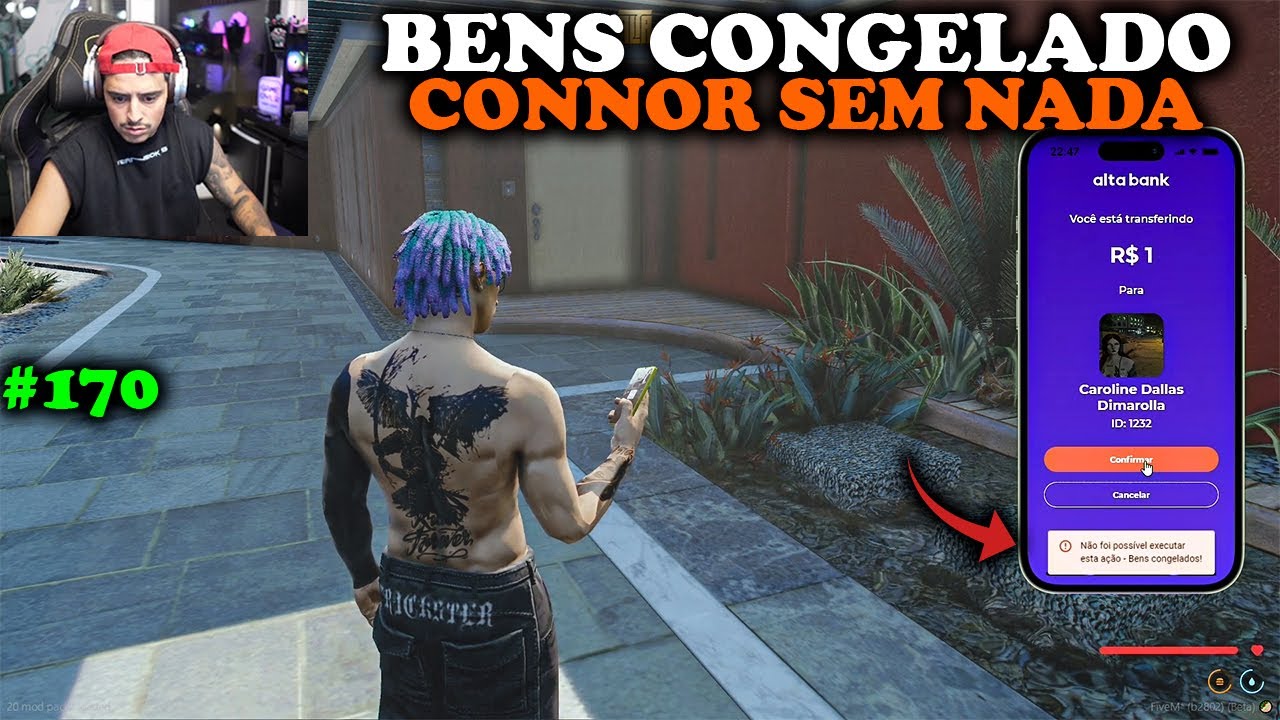 A P0LICIA CONGELOU OS BENS DO CONNOR! ESSA FOI A REAÇÃO DELE! EP 170