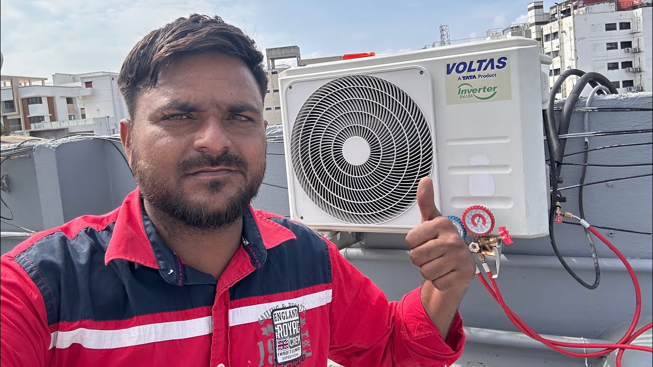 Voltas inverter split AC gas leak problem error code EC #ac 