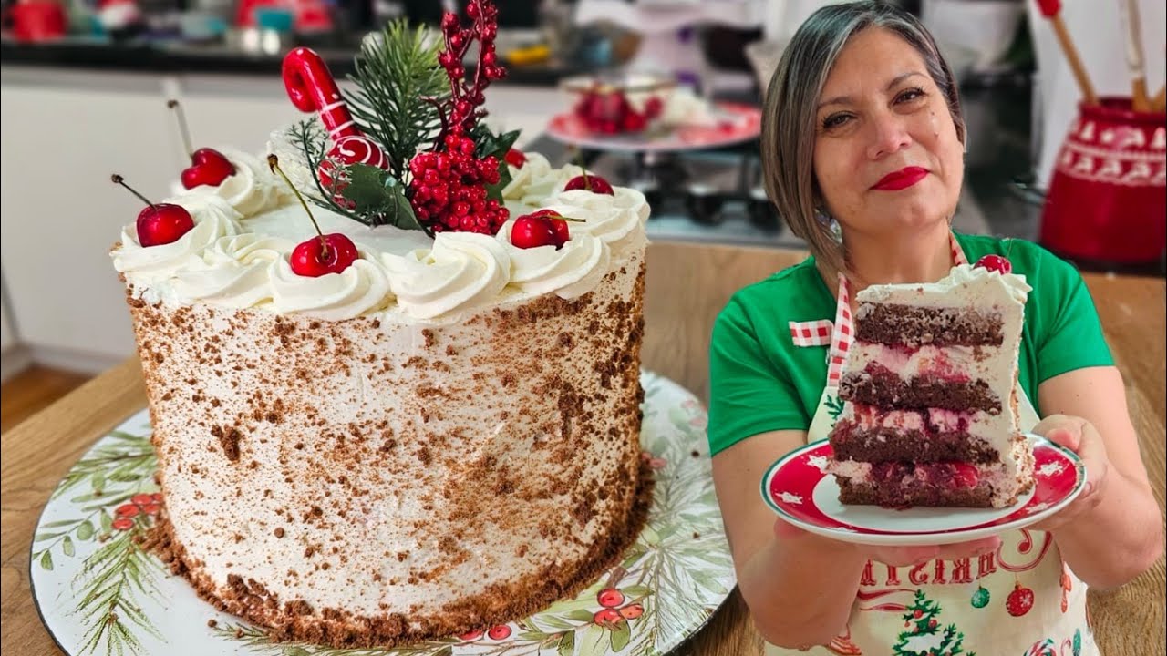 Torta Selva Negra/relleno casero/Black Forest Cake/ SilvanaCocina