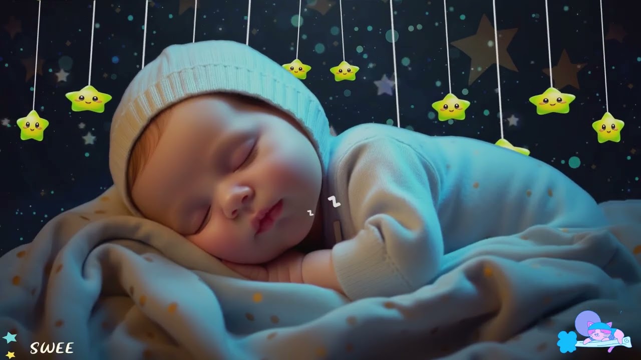 Baby Sleep Music 🌙 Fall Asleep Instantly in 3 Minutes 💤 Mozart & Brahms Lullaby