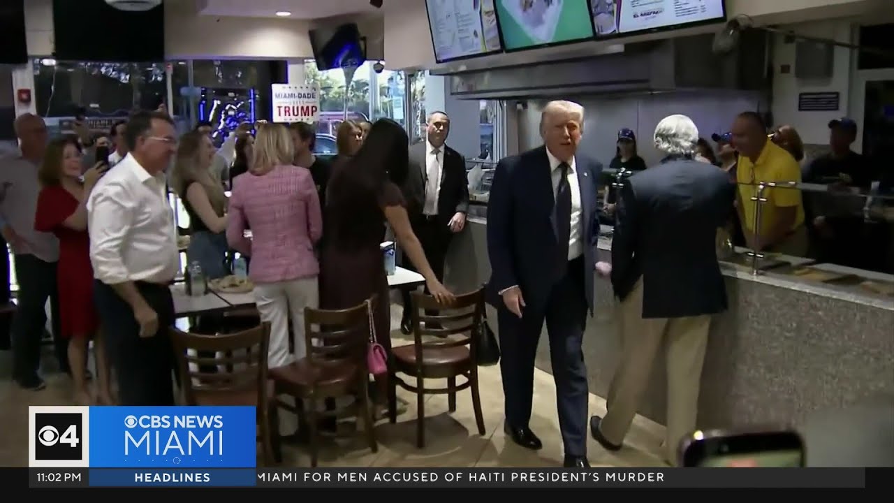President Trump visits Doral’s El Paso restaurant, addresses local issues