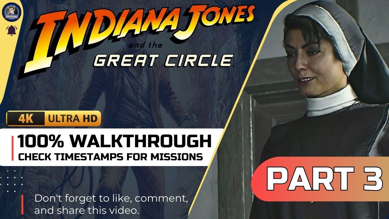 Indiana Jones and the Great Circle 100% Walkthrough [Part 3] A New Love Interest