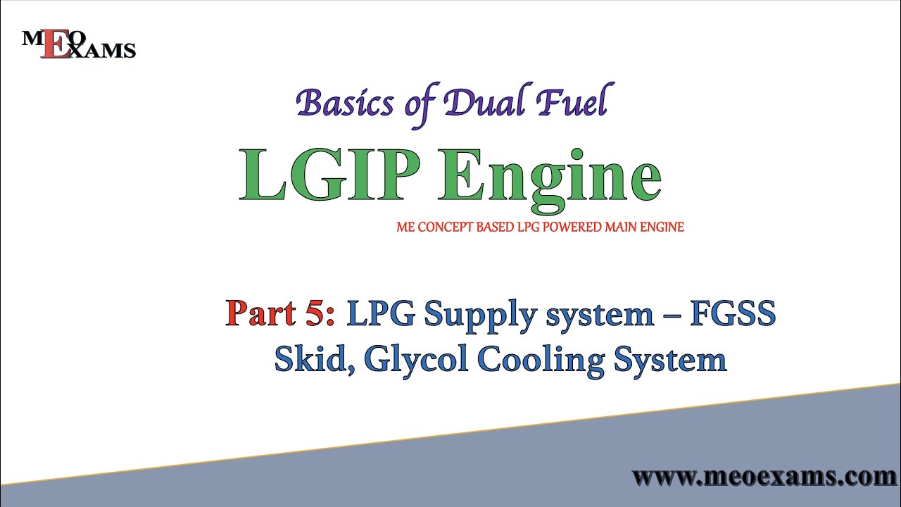 LGIP Engine : Part 5 - LPG Fuel Supply System - FGSS Skid, Glycol Cooling System