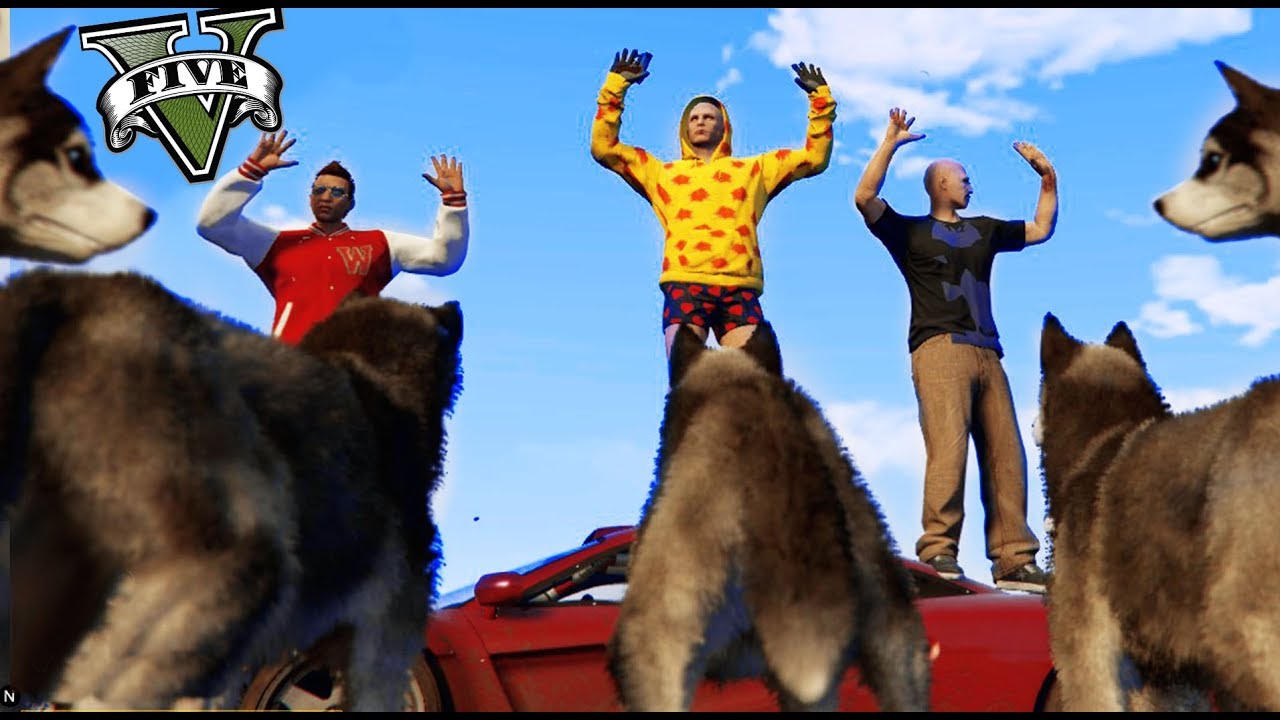 GTA 5 LIFE - NOS ATACAN 2O PERROS XDD - Nexxuz