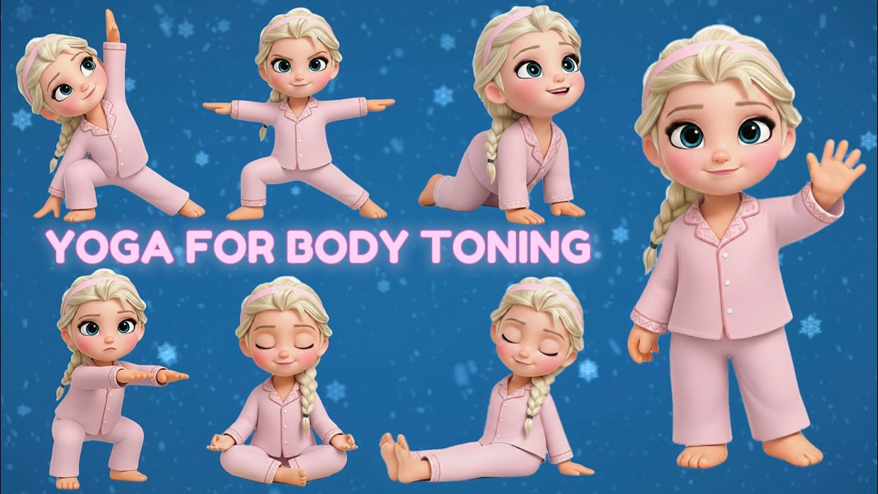 Yoga for Body Toning ❄️ Frozen Yoga for Kids ❄️ Poses for Calm Mind and Healthy Body Yoga with Moli