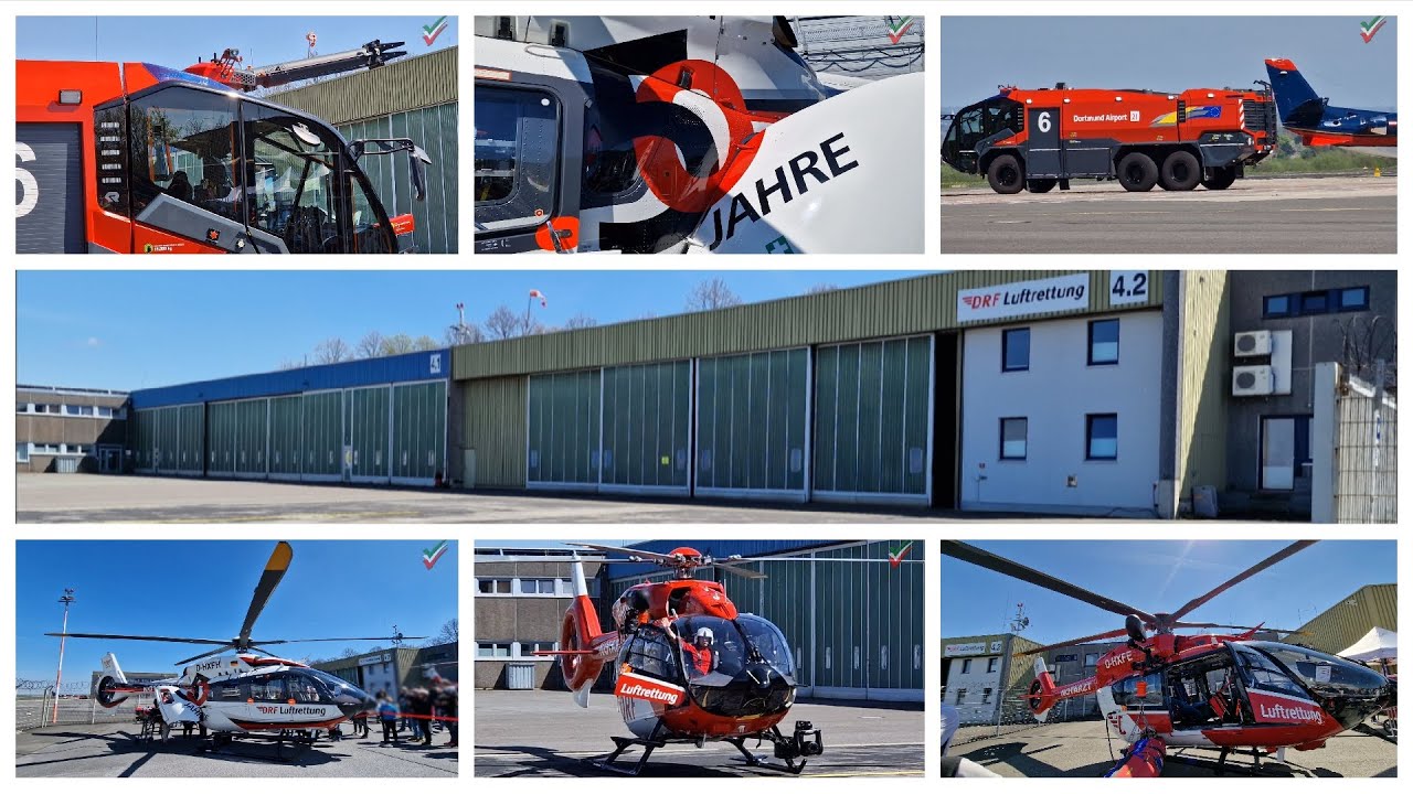 Rettungshubschrauber Christoph Dortmund DRF Luftrettung - Tag der offenen Tür am Flughafen Dortmund
