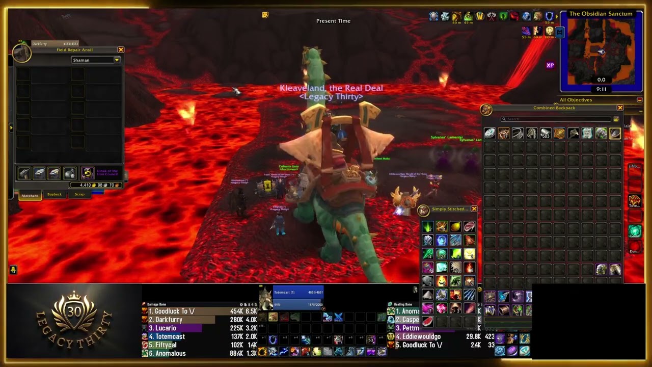 Lvl 30 Guild Clears Obsidian Sanctum 3 Drakes