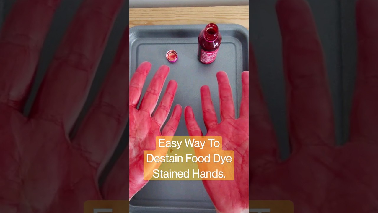 Easy Solution for Food Dye-Stained Hands After Sensory Play with Toddlers