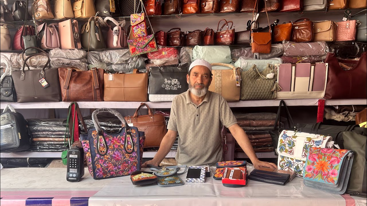 100% org leather bags guarantee at 20% discount from 39 yrs+ exp bags dealer Numaish exhibition 
