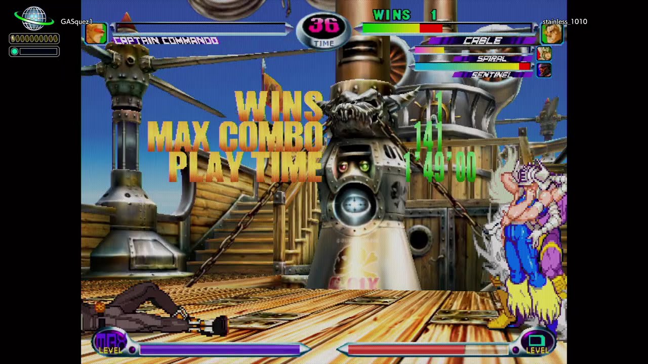 Marvel vs. Capcom 2 - 1/15/26 Gasquez1 vs. stainless_1010