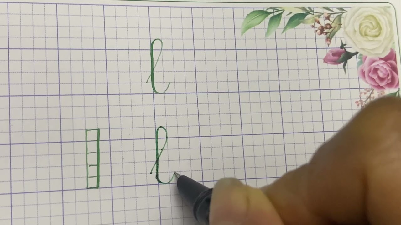 Tập viết chữ cỡ nhỡ: chữ l đúng chuẩn