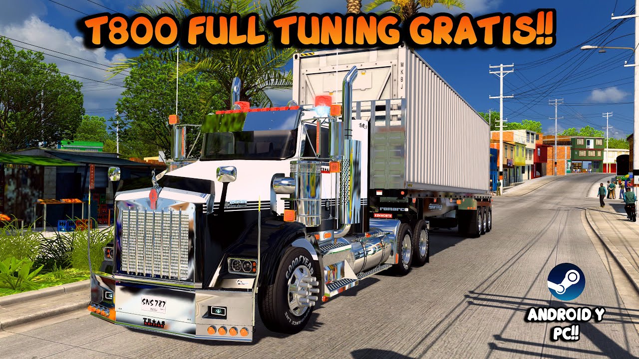 DESCARGA MOD GRATIS : TRACTOMULA KENWORTH T800 FULL TUNING AMERICAN TRUCK SIMULATOR 1.54 | CRM