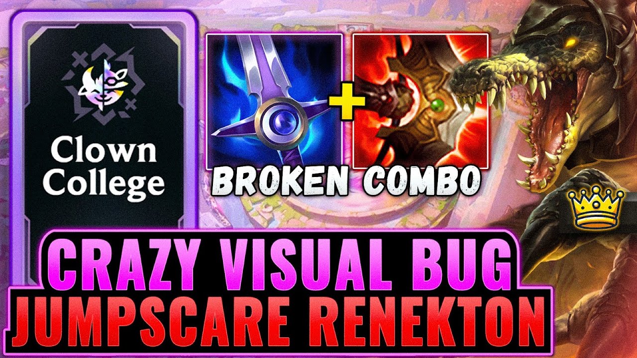Jump Scare One Shot Renekton: Crazy Moonflair + W Interaction | League Arena Gameplay