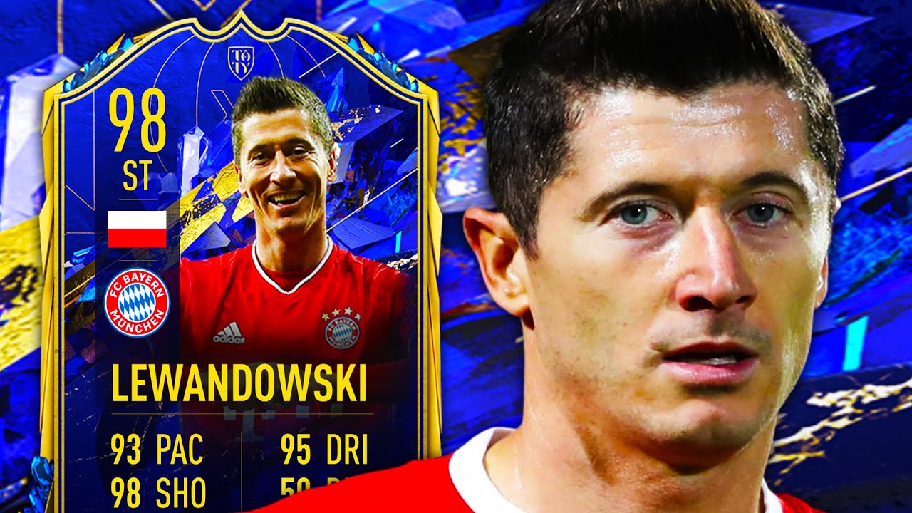 WORTH 1.5M? 🤔 98 TOTY LEWANDOWSKI PLAYER REVIEW - FIFA 22 ULTIMATE TEAM