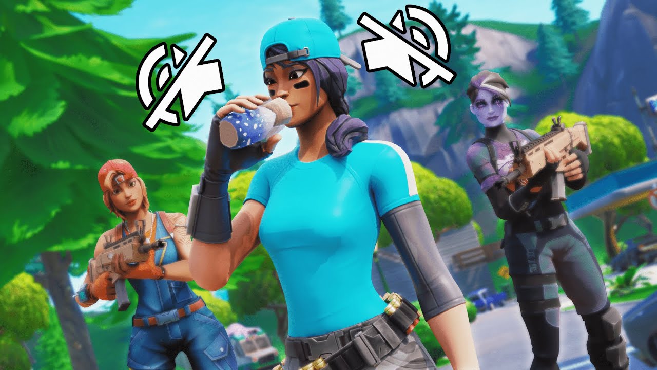 Winning with NO SOUND Challenge in Fortnite...
