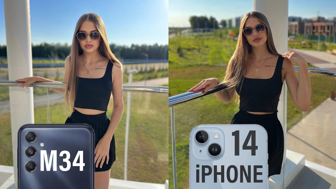 Сравнение камер Samsung Galaxy M34 5G и iPhone 14