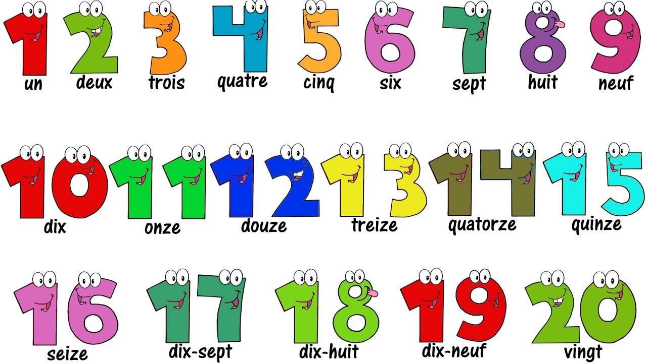French Lesson - NUMBERS 1-20 - Compter jusqu'à 20 - Learn French
