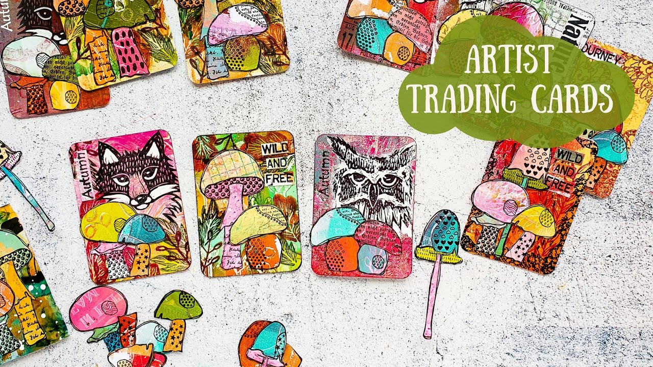 ATCs from Gelli Plate Prints - Mixed Media Art Tutorial