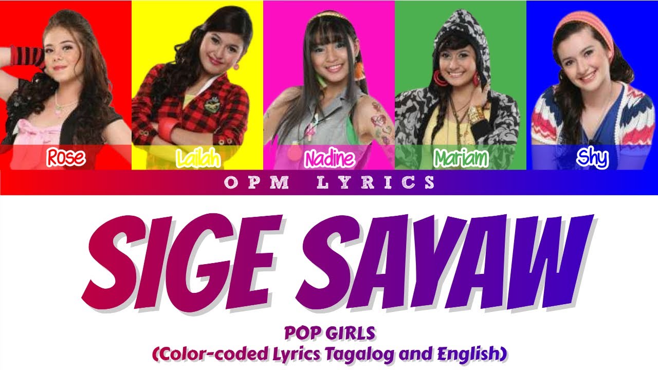 Pop Girls - Sige Sayaw (Color-coded Lyrics)