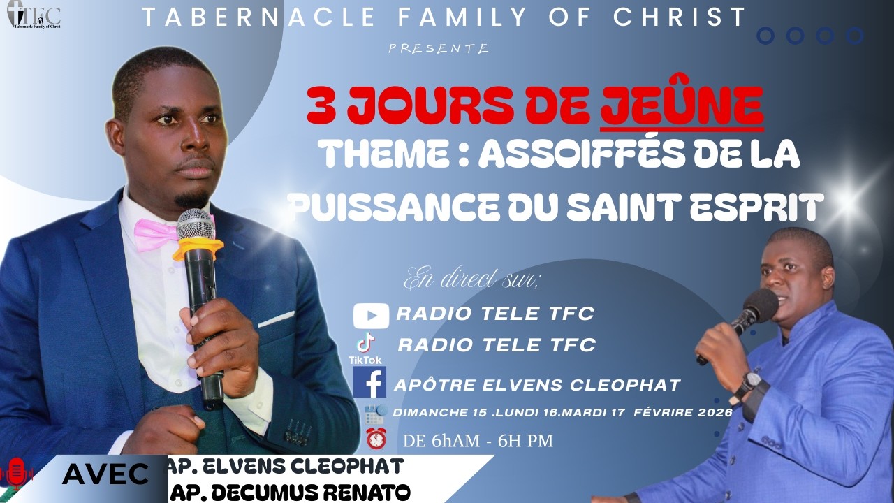 JOURS 2 JEÛNE ASSOIFFÈS DE LA PUISSANCE DU SAINT ESPRIT  / LE 16 /02/2026