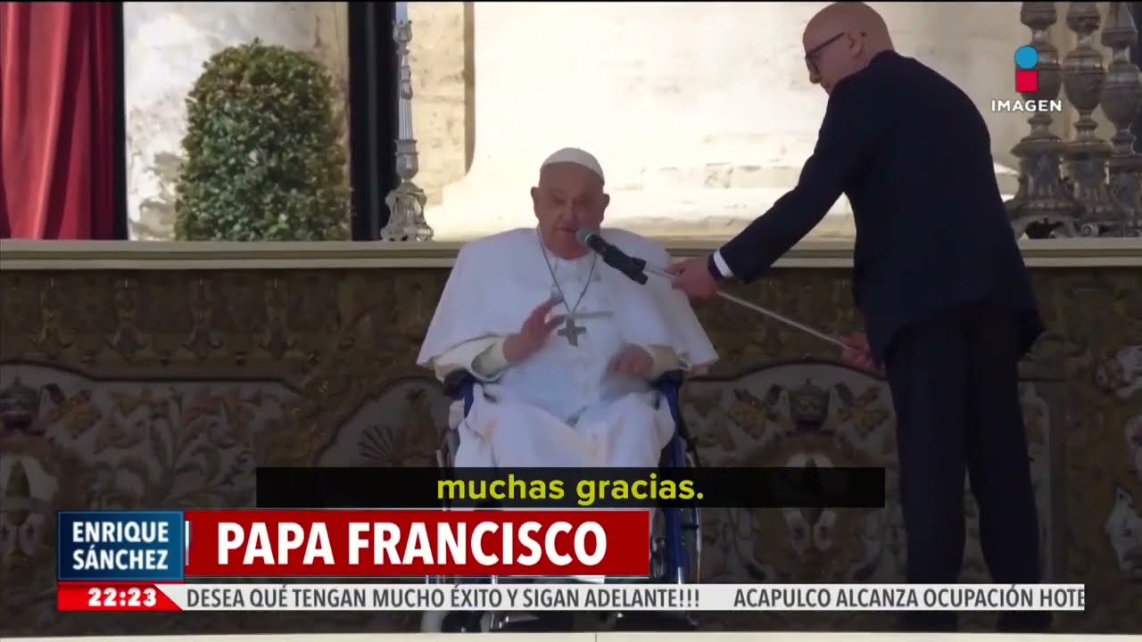 El papa Francisco reaparece públicamente tras hospitalización | Imagen Noticias Fin de Semana