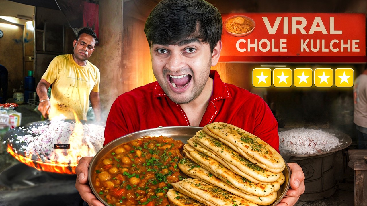 Eating Every VIRAL CHOLE KULCHE for 24 Hours