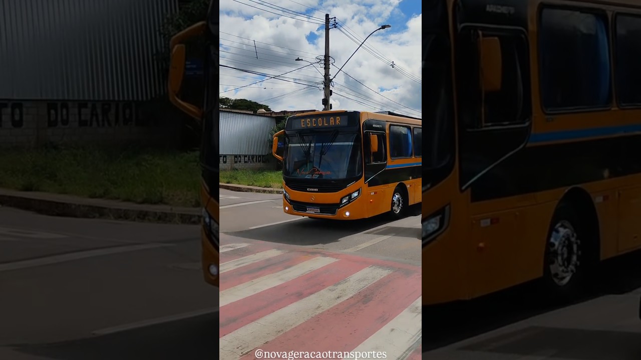 Caio Apache Vip IV Mercedes-Benz Escolar Qualificado Nova Gera&ccedil;&atilde;o Transportes #onibus #onibusescolar