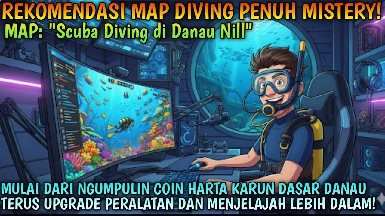 AKU MENYELAM KE DANAU UNTUK NYARI HARTA KARUN YANG TERSEBAR DI DASARNYA!! | Roblox