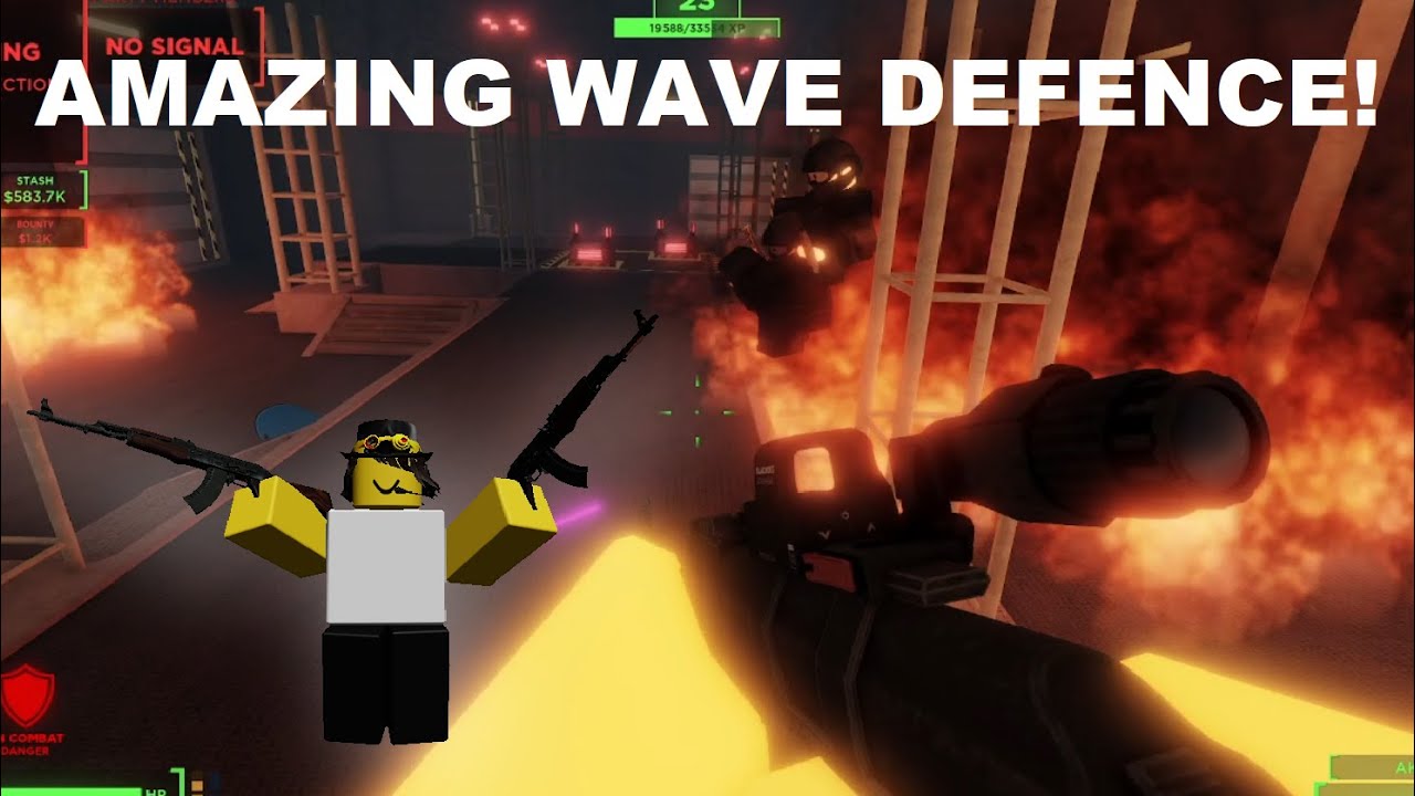 Roblox Blackout - BUNKER WAVE DEFENCE [With friends :) ]