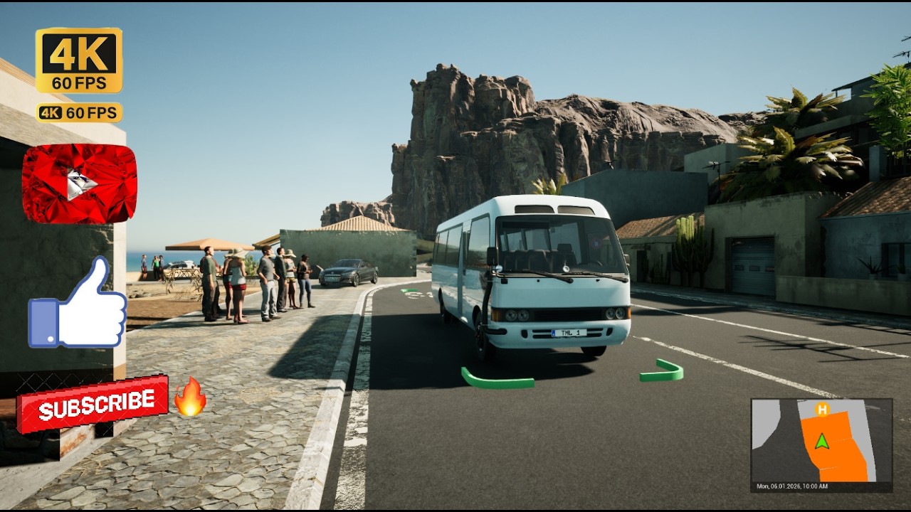 بدايتي كسائق باص كوستر في لعبة Tourist Bus Simulator🔥😂😂