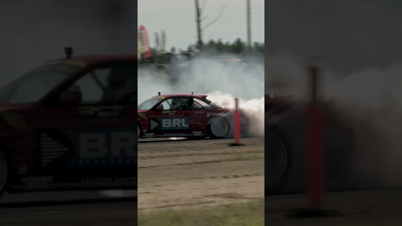 David Skogsby in Swedish drift series at Lidk&ouml;ping drift track