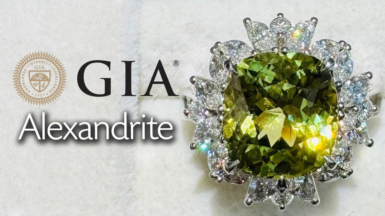 RARE! GIA 5.87ct Alexandrite and Diamond Ring - Paul Reinhard