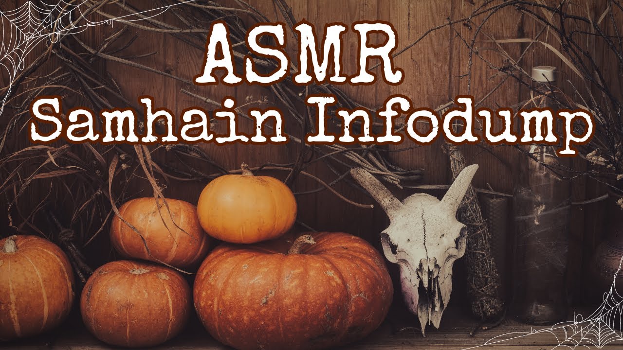 ASMR Samhain Infodump || Witchcraft Book Compilation || Layered Thunderstorm Sounds || Halloween