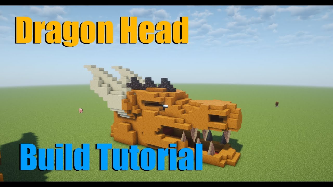 How to build a Dragon Head | Minecraft Tutorial
