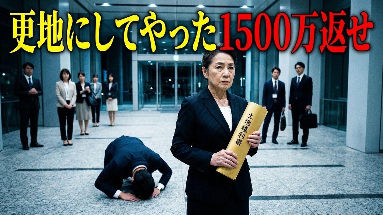 1500万奪い絶縁した息子夫婦「土地は私の名義よ？」地獄の職場突撃で更地へ！