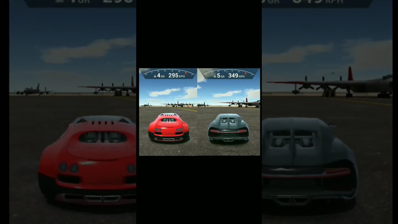 Bugatti Veyron Vs Chiron | Drag Race - Ultimate Car Driving Simulator